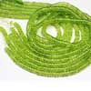 Natural Apple Green Peridot Smooth Polished Round Tyre Wheel Beads Strand Length is 7 Inches & Sizes 3.5-4mm approx. 